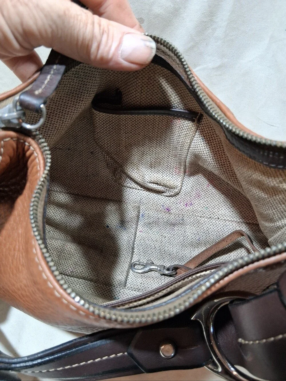 Vintage Dooney and bourke all pebbled leather hobo